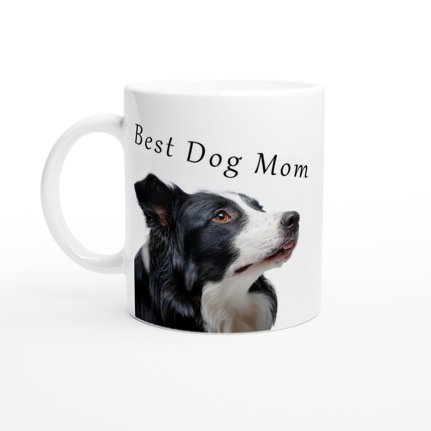 Best Dog Mom Mug – Adorable Border Collie Design, Dishwasher & Microwave Safe Ceramic