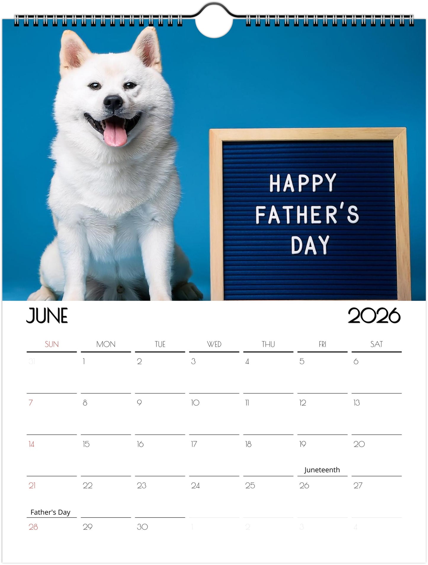 Loving Shiba Inu Calendar – 12 Months of Fun Designs & Eco-Friendly - 2026