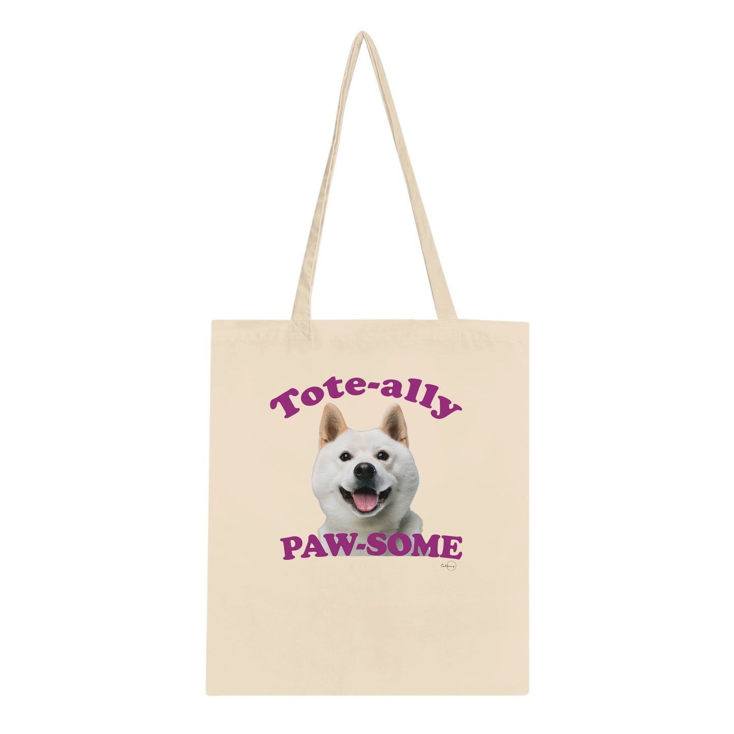 Adorable Shiba Inu Tote Bag – Eco-Friendly, 100% Cotton, Long-Handle Design