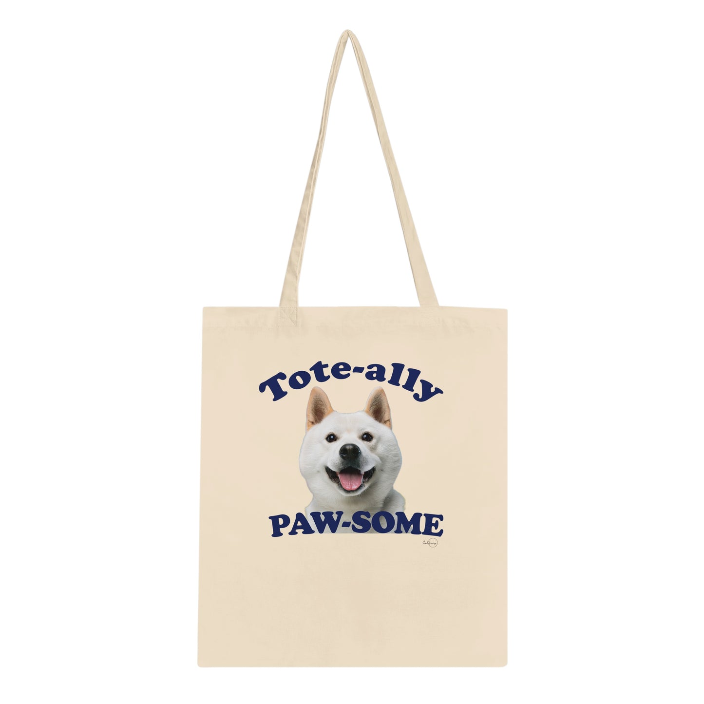 Adorable Shiba Inu Tote Bag – Eco-Friendly, 100% Cotton, Long-Handle Design