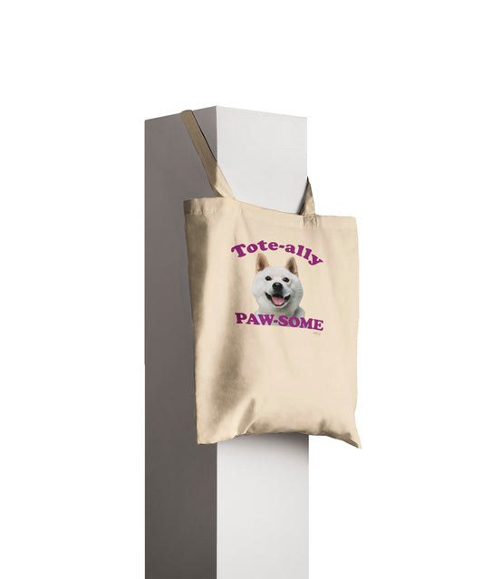 Adorable Shiba Inu Tote Bag – Eco-Friendly, 100% Cotton, Long-Handle Design