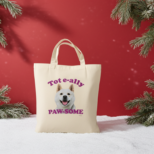 Adorable Shiba Inu Tote Bag – Eco-Friendly, 100% Cotton, Long-Handle Design