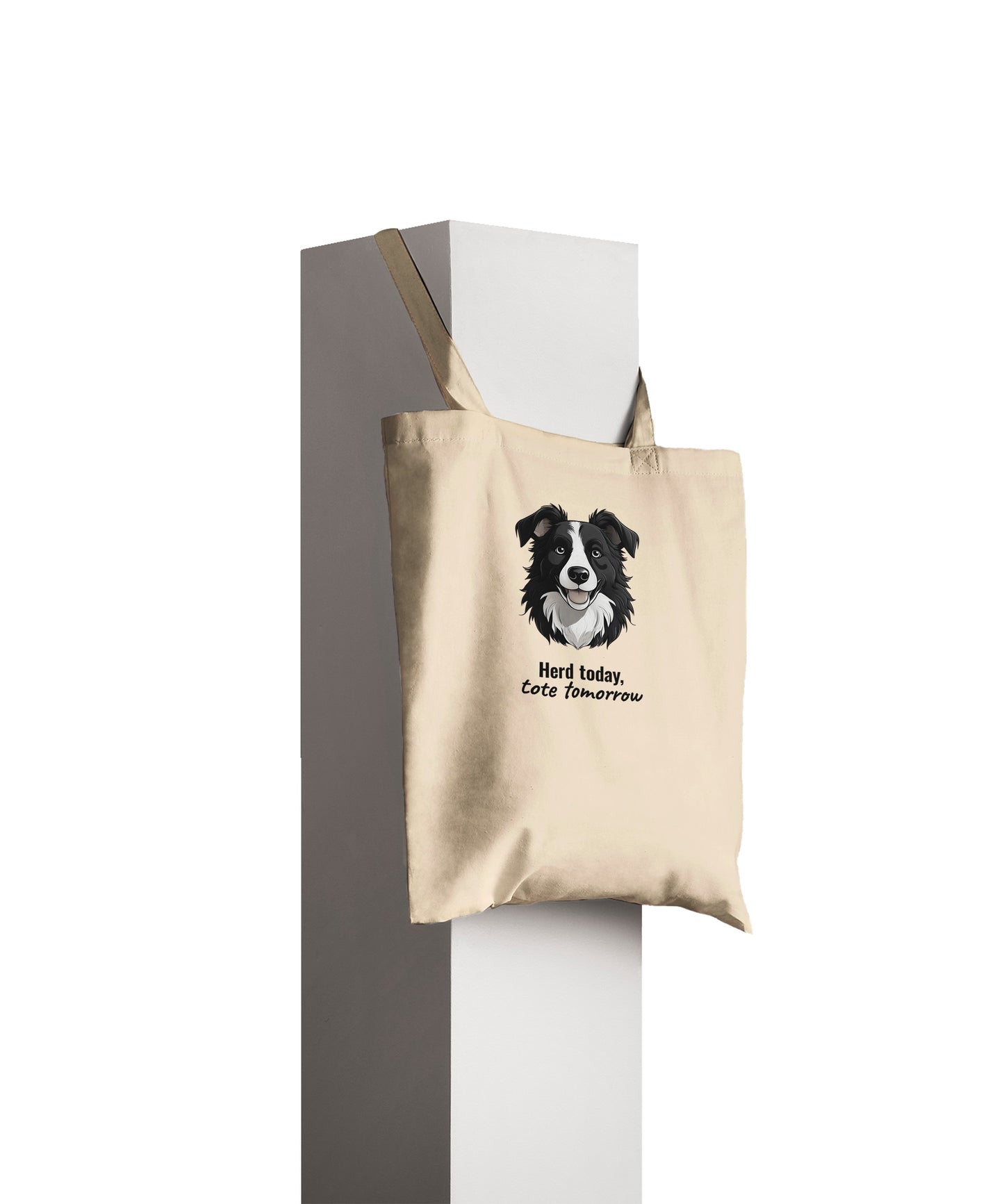 Herding Border Collie Reusable Tote Bag – Eco-Friendly, Large Capacity, Unique Design